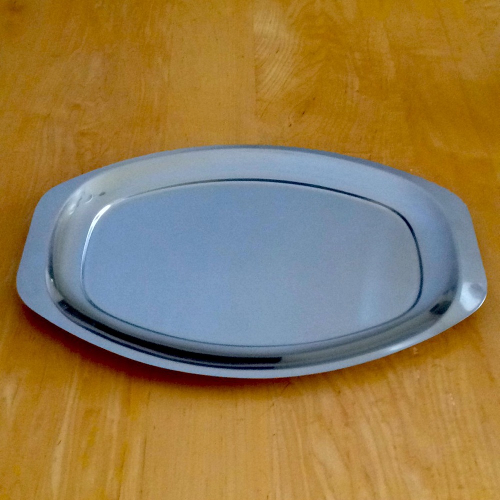 Never Used,Vintage Danish Stainless Steel Platter